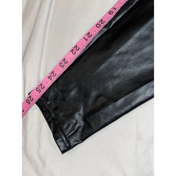 Wilfred Aritzia Free Black Daria High Waisted Vegan Leather pants Women's XS - Picture 9 of 11